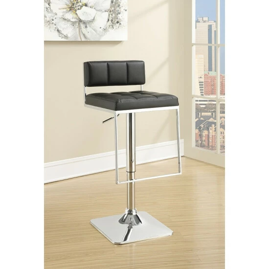Best deal ๐ Silver Orchid Price Silver Metal/Foam Adjustable Bar Stool Grey โญ - Image 4