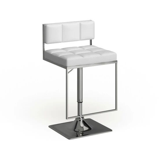 Best deal ๐ Silver Orchid Price Silver Metal/Foam Adjustable Bar Stool Grey โญ - Image 5