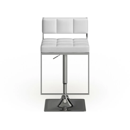 Best deal ๐ Silver Orchid Price Silver Metal/Foam Adjustable Bar Stool Grey โญ - Image 6