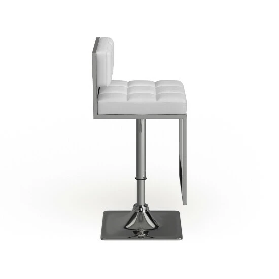 Best deal ๐ Silver Orchid Price Silver Metal/Foam Adjustable Bar Stool Grey โญ - Image 7