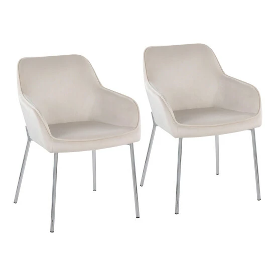 Deals ✔️ Silver Orchid Galotti Chrome Upholstered Dining Chair (Set Of 2) Espresso Faux Leather ⌛ - Image 7