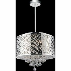 Budget 🧨 Silver Orchid Hamilton Chrome 6-light Chandelier ❤️