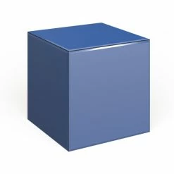 Cheap 🧨 Silver Orchid Barrett Blue Mirrored Cube Table ✔️