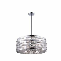 Cheapest 🌟 Silver Orchid Abbott 8-light Drum Chandelier With Chrome Finish 👍