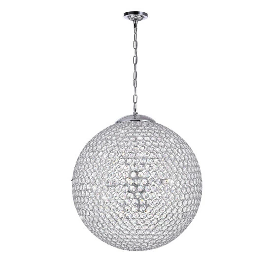 Cheapest โ๏ธ Silver Orchid Abel 9-light Globe Crystal Chandelier With Chrome Finish ๐