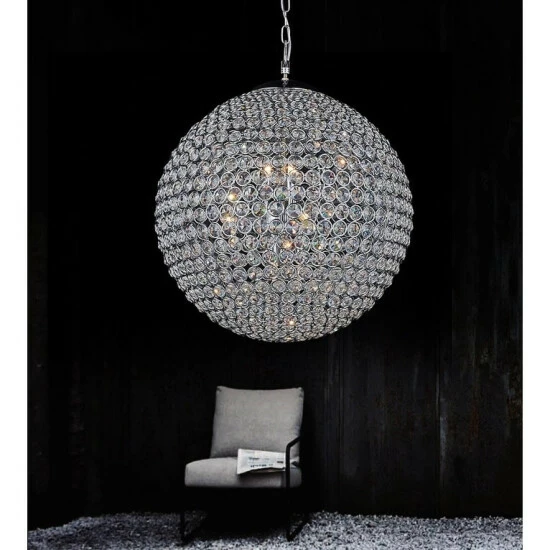 Cheapest โ๏ธ Silver Orchid Abel 9-light Globe Crystal Chandelier With Chrome Finish ๐ - Image 3