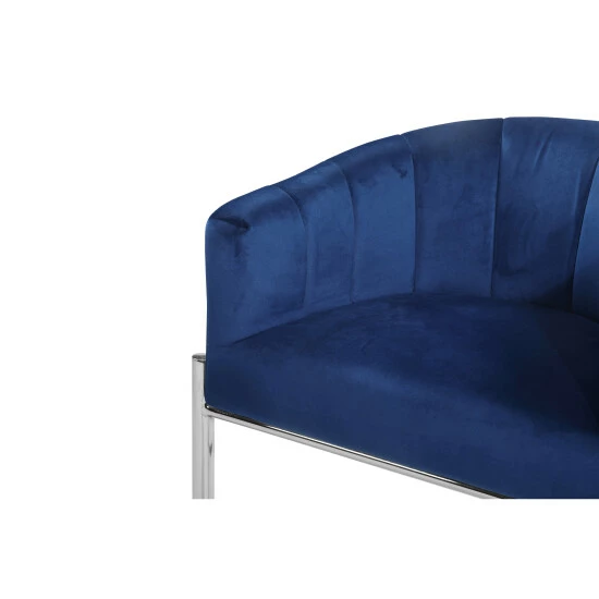 Buy đ Silver Orchid Unkel Velvet Upholstered Chrome Base Bar/Counter Stool - N/A đ„° - Image 6