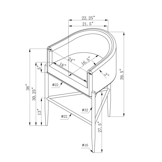 Buy đ Silver Orchid Unkel Velvet Upholstered Chrome Base Bar/Counter Stool - N/A đ„° - Image 7