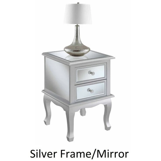 Wholesale ๐ Silver Orchid Vicky Mirrored End Table Silver Frame/mirror โญ 4 Wholesale ๐ Silver Orchid Vicky Mirrored End Table Silver Frame/mirror โญ - Image 2