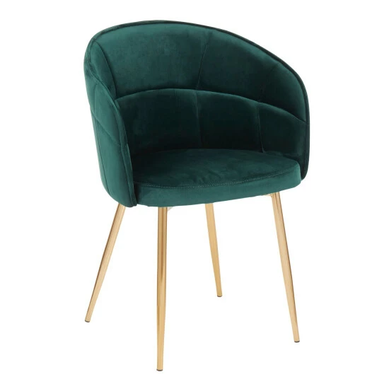 Buy ๐ Silver Orchid Ralston Contemporary-Glam Velvet Upholstered Chair - N/A Green ๐งจ - Image 5