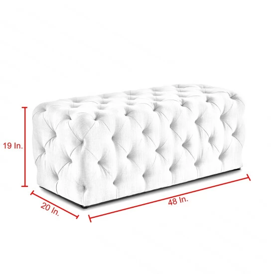 Top 10 ๐ Silver Orchid Holm Modern Design Velvet Bench For Living Room - 20"wx48"lx19"h Light Grey โ๏ธ - Image 7