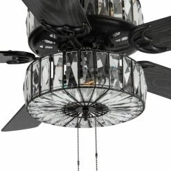Cheap 🥰 Silver Orchid Crystalline Caged Crystal Ceiling Fan - 52"L X 52"W X 18"H - 52"L X 52"W X 18"H 🛒 -Silver Orchid Shop unnamed file 4224