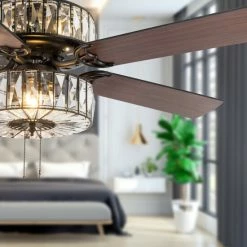 Cheap 🥰 Silver Orchid Crystalline Caged Crystal Ceiling Fan - 52"L X 52"W X 18"H - 52"L X 52"W X 18"H 🛒 -Silver Orchid Shop unnamed file 4228