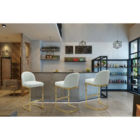 Discount đ Silver Orchid Boardman PU Leather Bar Stool/Counter Stool Chair Black đ - Image 6