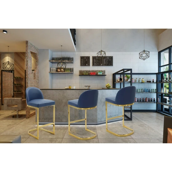 Discount đ Silver Orchid Boardman PU Leather Bar Stool/Counter Stool Chair Black đ - Image 7