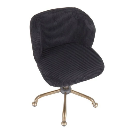 Best deal ๐ Silver Orchid Arthur Corduroy Task Chair Yellow ๐ 7 Best deal ๐ Silver Orchid Arthur Corduroy Task Chair Yellow ๐ - Image 5