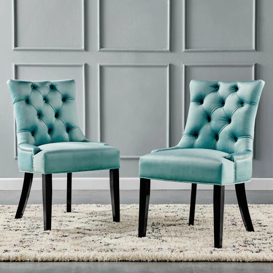 Best Pirce ๐ Silver Orchid Kornman Velvet Dining Side Chairs (Set Of 2) Navy ๐ 3 Best Pirce ๐ Silver Orchid Kornman Velvet Dining Side Chairs (Set Of 2) Navy ๐