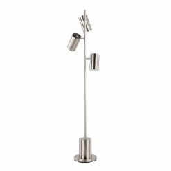 Flash Sale 👍 Silver Orchid 👗 Dresser Brushed Stainless Steel Floor Lamp 🥰
