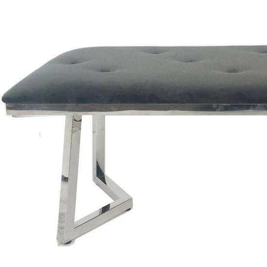 Top 10 ๐ฅ Silver Orchid Molander Dark Grey Upholstered Tufted Bench ๐ฏ - Image 2