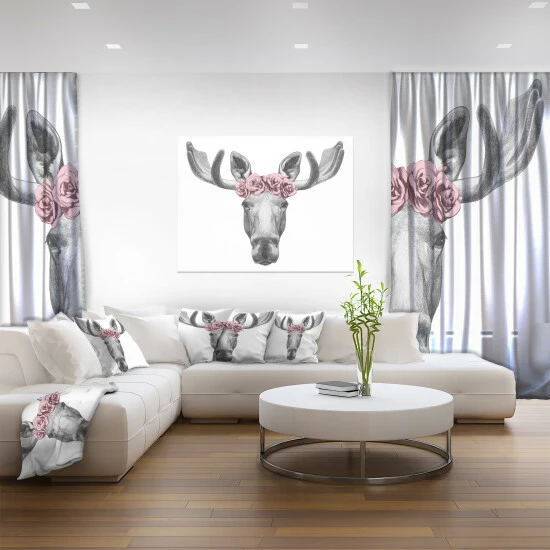 Buy đ Silver Orchid Moose With Floral Head Wreath â - Image 2