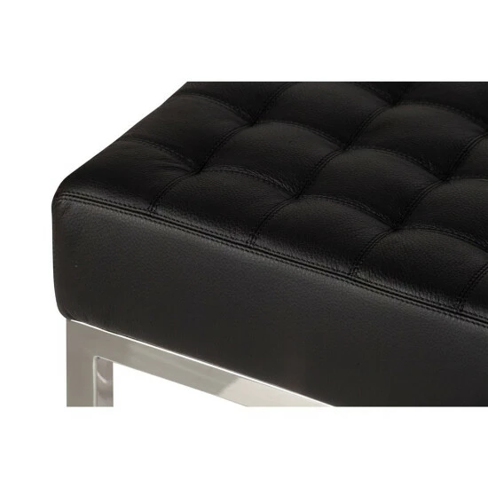 New â€ïž Silver Orchid Stolz Black Leather Counter Stool đ - Image 2