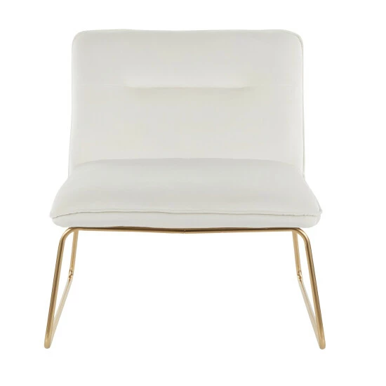 Deals ๐ฏ Silver Orchid Kerby Accent Chair In Velvet & Gold Black โญ - Image 3