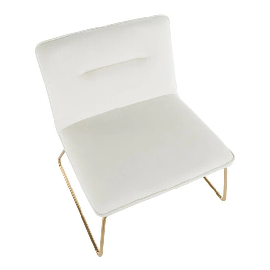 Deals ๐ฏ Silver Orchid Kerby Accent Chair In Velvet & Gold Black โญ - Image 7