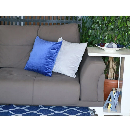 Outlet ๐ Silver Orchid Arco Velvet Light Grey Decorative Throw Pillow Cover โจ - Image 7