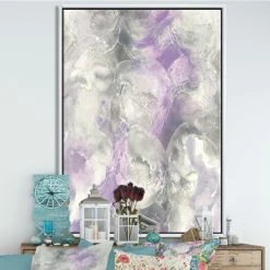 Best reviews of 👏 Silver Orchid 'Watercolor Minimal Purple Tones III' Modern Farmhouse Framed Canvas 😍
