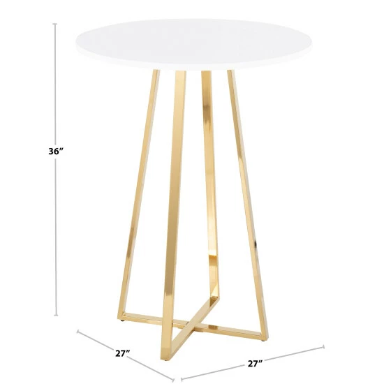Wholesale ๐คฉ Silver Orchid Pugo Cece Counter Height Table ๐ 4 Wholesale ๐คฉ Silver Orchid Pugo Cece Counter Height Table ๐ - Image 2