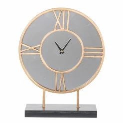 Outlet 💯 A&B Home Silver Orchid Neufeld Table Clock 🧨