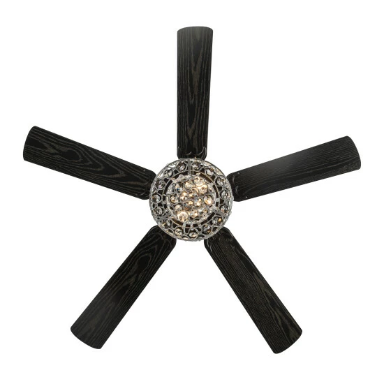 Brand new ⌛ Silver Orchid Guinn Triple-Tiered Crystal Ceiling Fan - 52"L X 52"W X 18 - 52"L X 52"W X 18 ✔️ - Image 6
