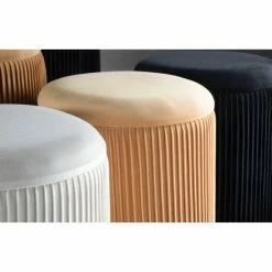 Best deal ⌛ Silver Orchid Corday Contemporary Pleated Nesting Ottoman Set Black 🌟 -Silver Orchid Shop unnamed file 45