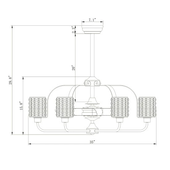 Budget ๐ Silver Orchid Padin Pull-chain Ceiling Fan ๐ 6 Budget ๐ Silver Orchid Padin Pull-chain Ceiling Fan ๐ - Image 4