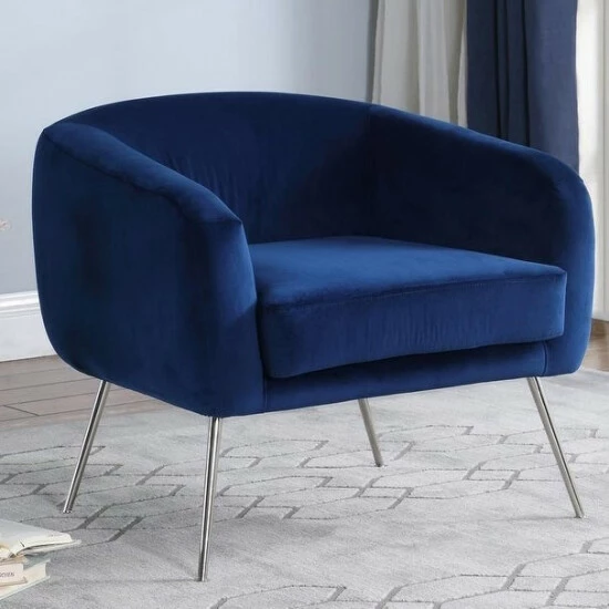 Outlet đ Silver Orchid Carter Upholstered Accent Chair 630 (pink) đ - Image 4