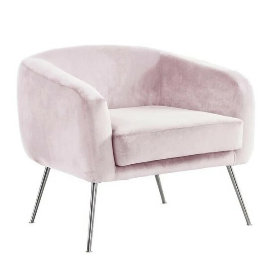 Outlet đ Silver Orchid Carter Upholstered Accent Chair 630 (pink) đ - Image 7