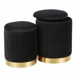 Best deal ⌛ Silver Orchid Corday Contemporary Pleated Nesting Ottoman Set Black 🌟 -Silver Orchid Shop unnamed file 46