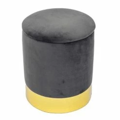 Flash Sale ✨ Silver Orchid Albanesi Grey Storage Ottoman ✔️