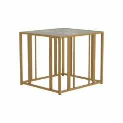 Top 10 ✔️ Silver Orchid Ferte Matte Brass End Table 💯