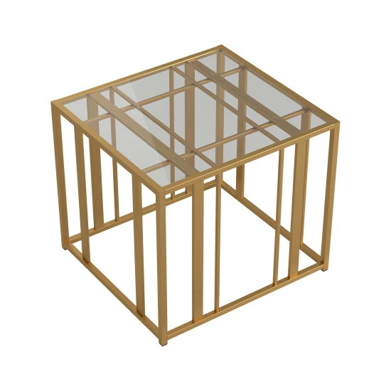 Top 10 ✔️ Silver Orchid Ferte Matte Brass End Table 💯 - Image 4