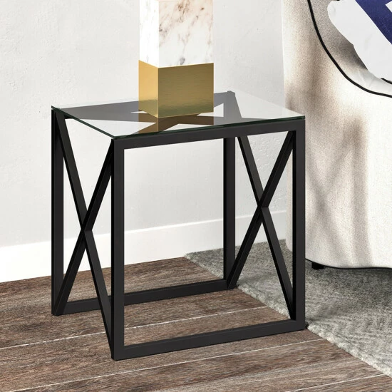 Cheap 𼰠Silver Orchid Stifter X-base Metal/ Glass Side Table âď¸ 3 Cheap 𼰠Silver Orchid Stifter X-base Metal/ Glass Side Table âď¸