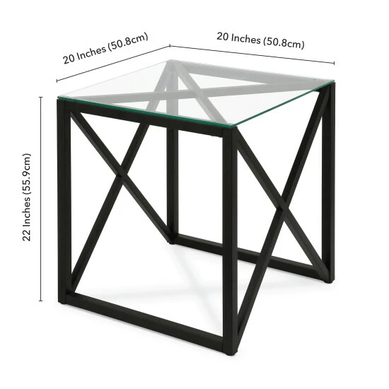 Cheap 𼰠Silver Orchid Stifter X-base Metal/ Glass Side Table âď¸ 8 Cheap 𼰠Silver Orchid Stifter X-base Metal/ Glass Side Table âď¸ - Image 6