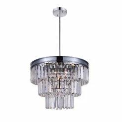 Best Pirce 💯 Silver Orchid Fields 5-light Chrome Chandelier 😀