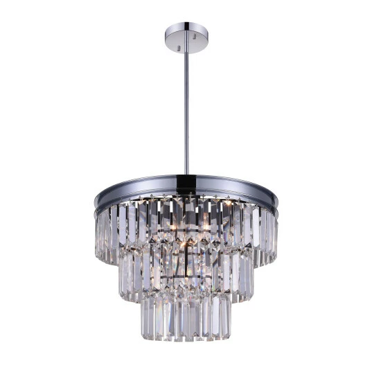 Best Pirce đŻ Silver Orchid Fields 5-light Chrome Chandelier đ