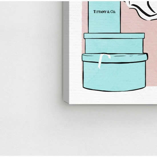 Budget ๐ Silver Orchid 'Floral Shopper Blush' Fashion And Glam Wall Art Canvas Print ๐ - Image 4