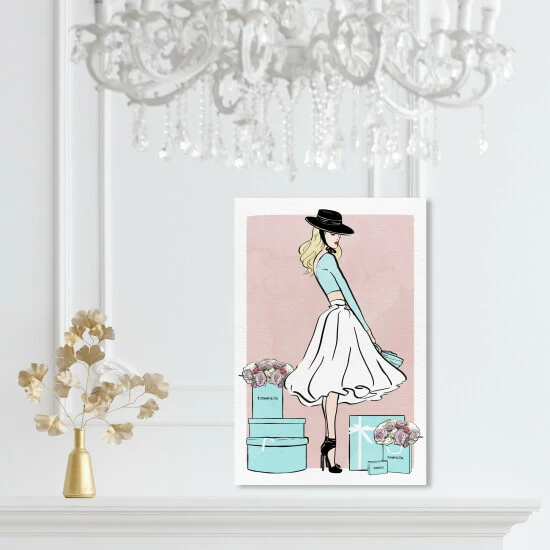 Budget ๐ Silver Orchid 'Floral Shopper Blush' Fashion And Glam Wall Art Canvas Print ๐ - Image 6