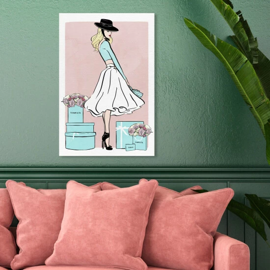 Budget ๐ Silver Orchid 'Floral Shopper Blush' Fashion And Glam Wall Art Canvas Print ๐ - Image 7