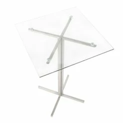 New 🧨 Silver Orchid La Plante Square Bar Table - N/A Walnut 🌟 -Silver Orchid Shop unnamed file 4643