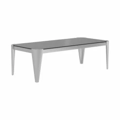 Coupon 😍 Silver Orchid Simon Silver/Grey Rectangle Glass Top Coffee Table 🔥