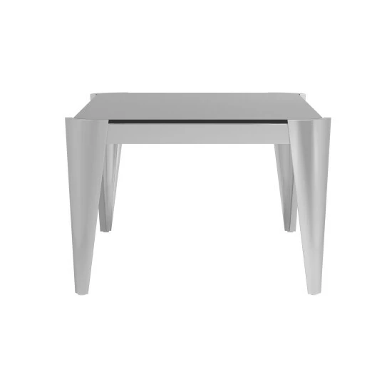 Coupon ๐ Silver Orchid Simon Silver/Grey Rectangle Glass Top Coffee Table ๐ฅ - Image 3
